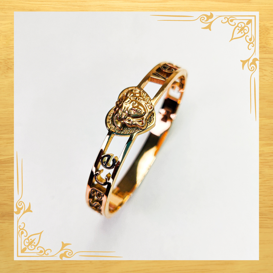 Versace-Inspired Rose Gold Bracelet