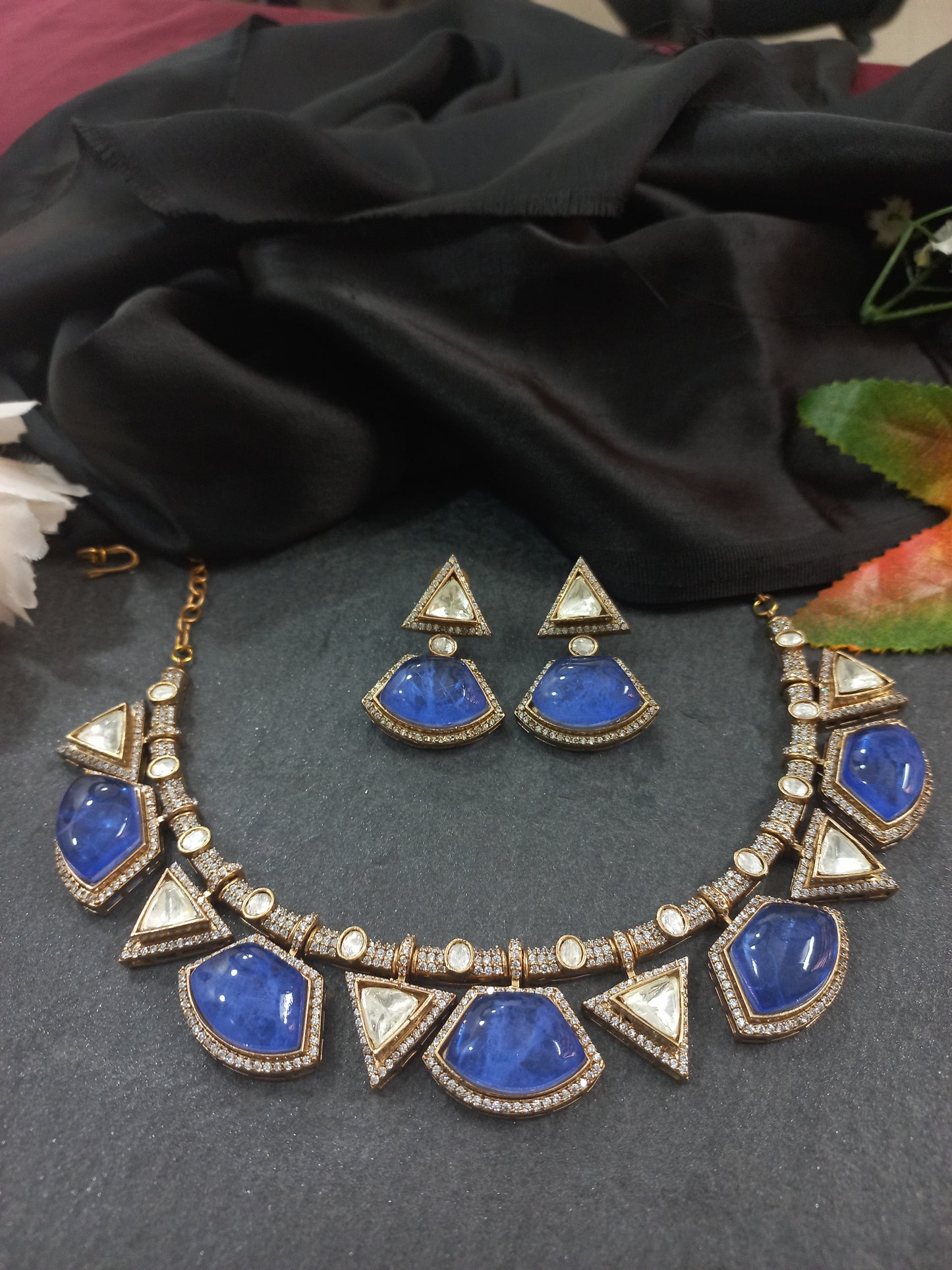 Moissanite with Stones Necklace
