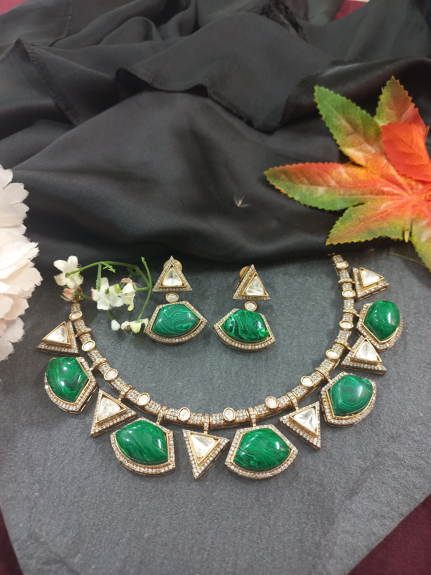 Moissanite with Stones Necklace