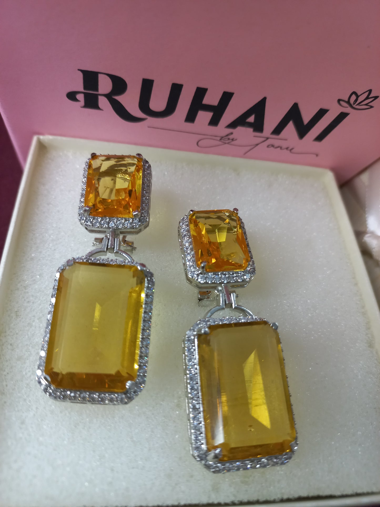 Megha American Diamond Dublet Earrings