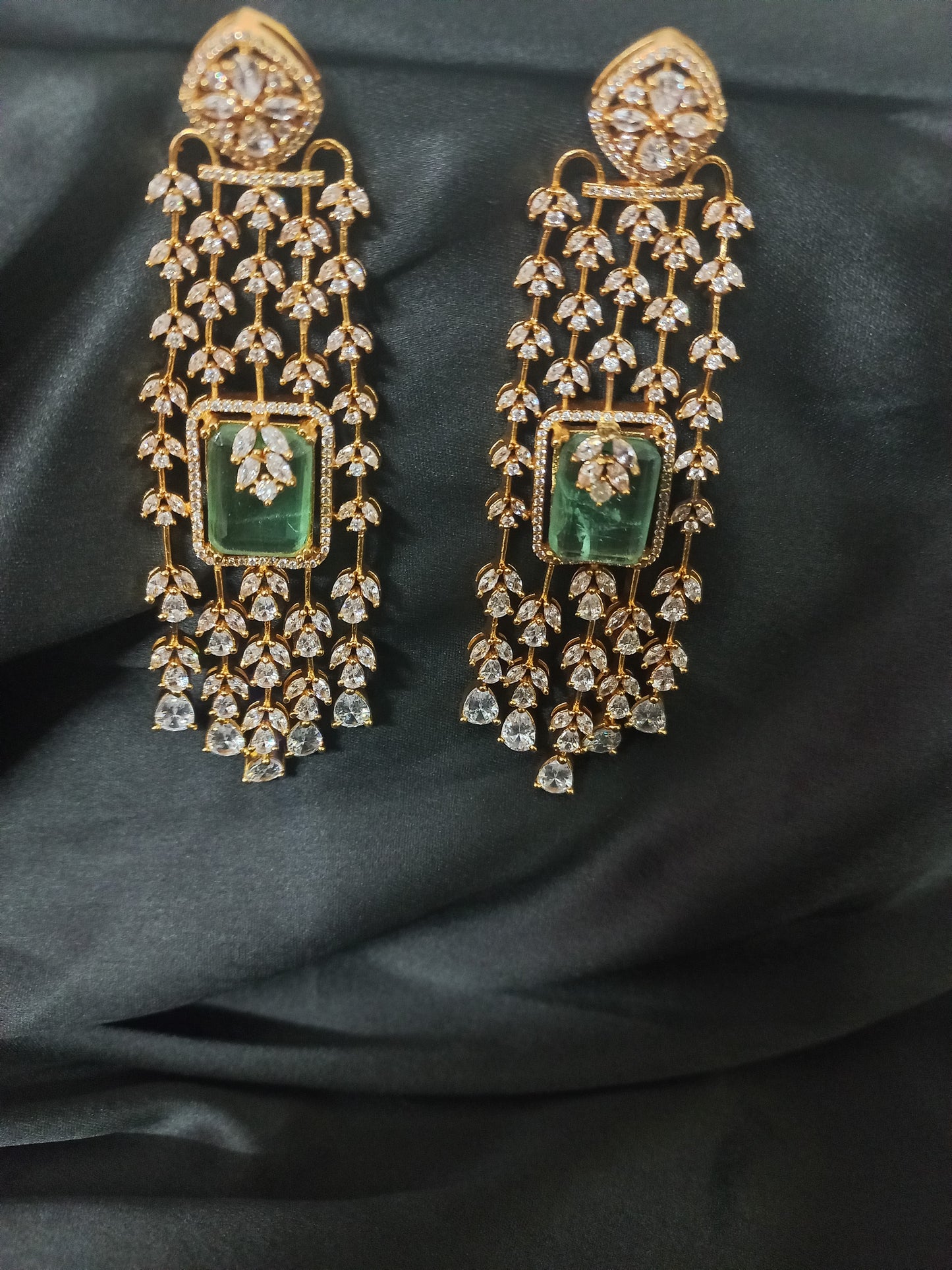 Moissanite Doublet Stone Earrings
