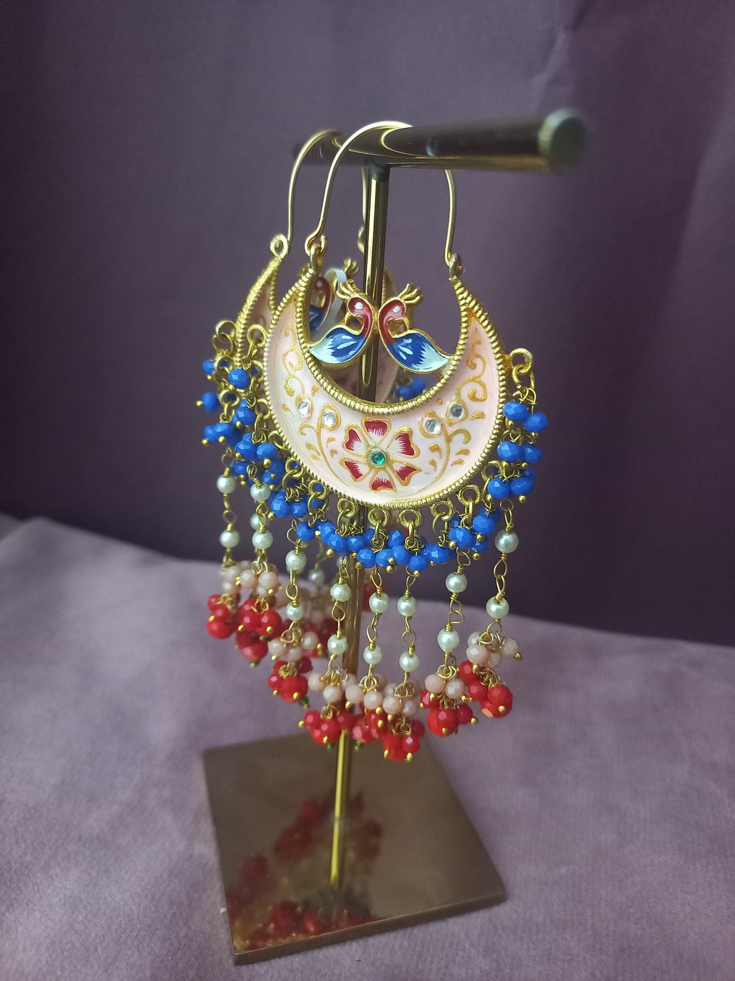 Eshani Meenakari Chandbalis