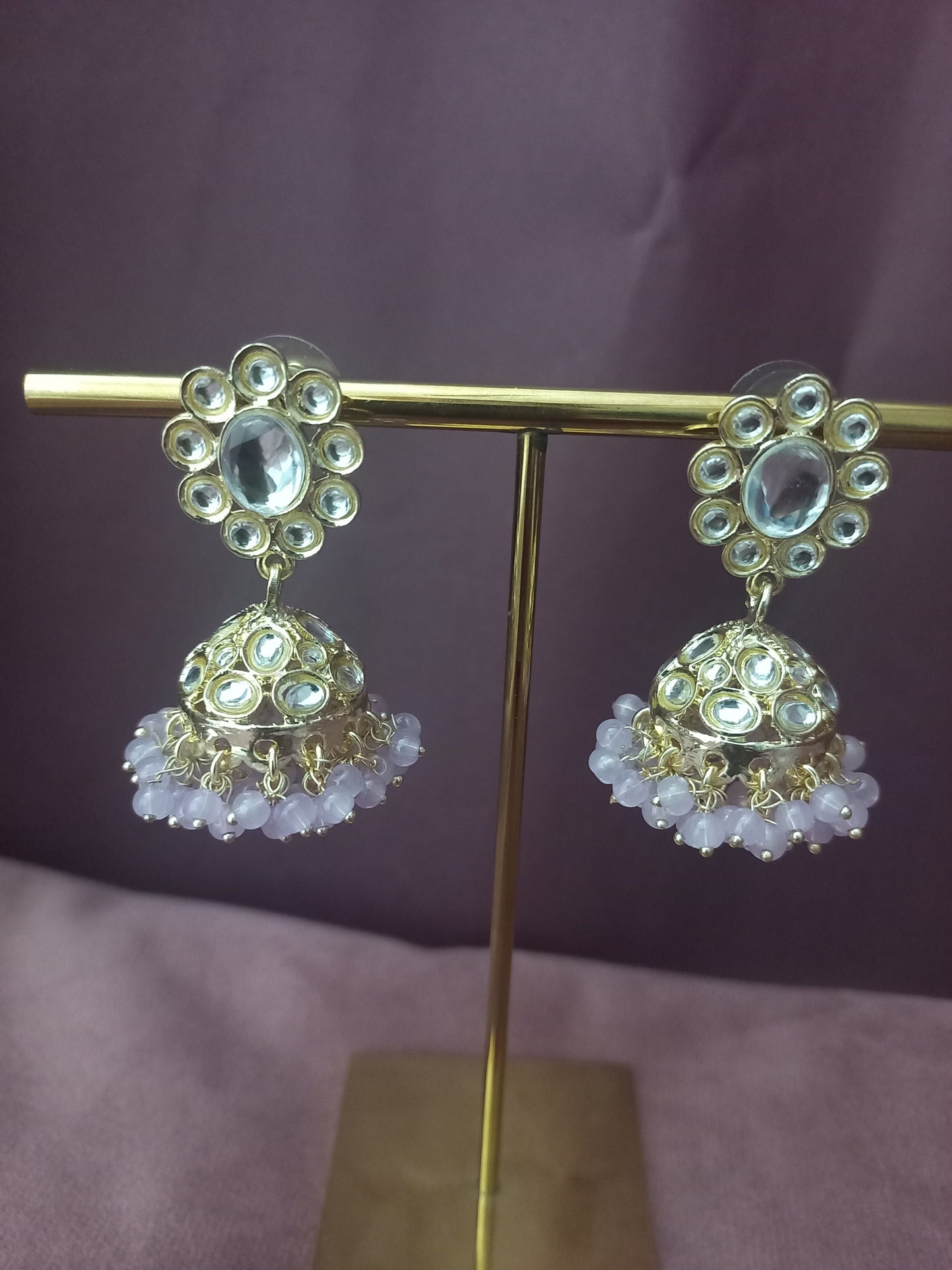 Palak Meenakari Earrings