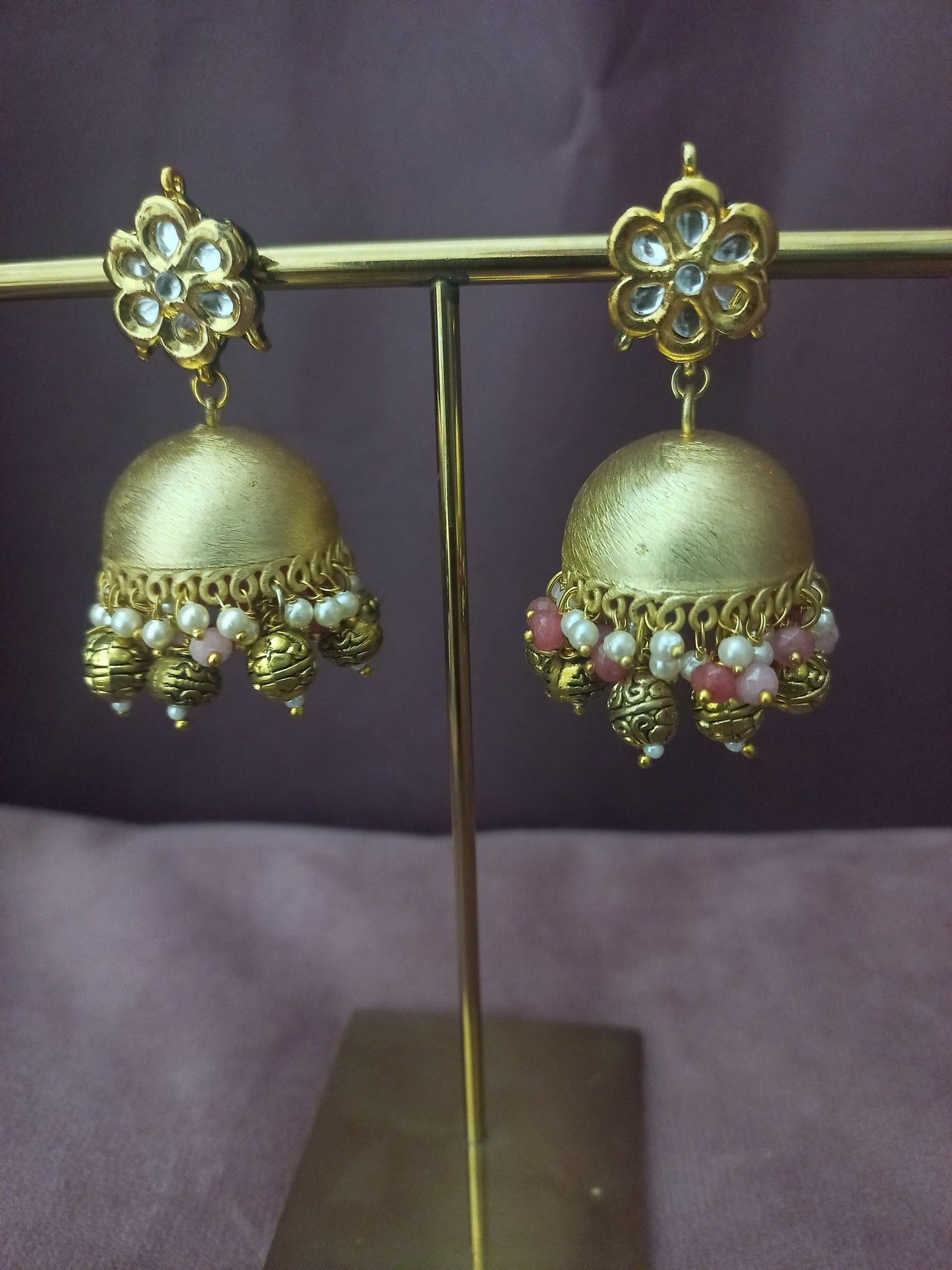 Pranavi Meenakari Jhumka