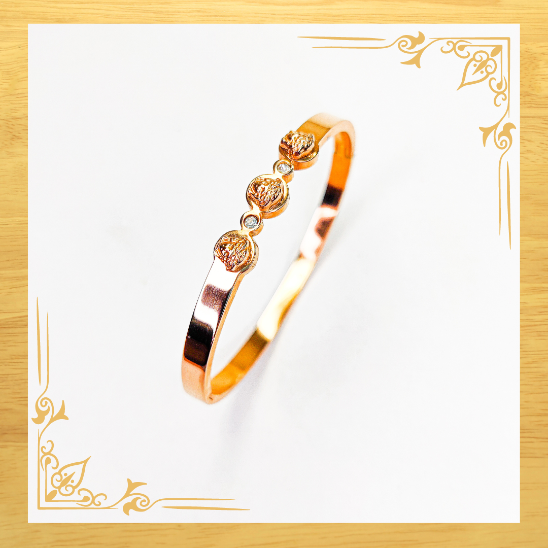Versace-Inspired Rose Gold Bracelet