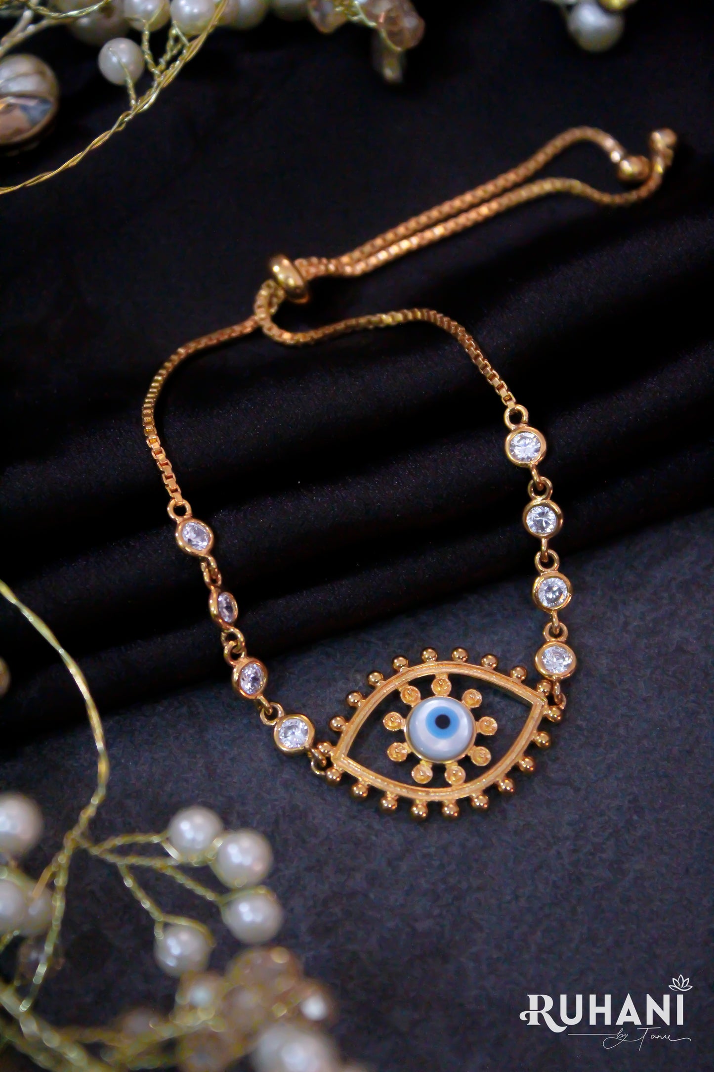 Golden Evil-Eye Bracelet
