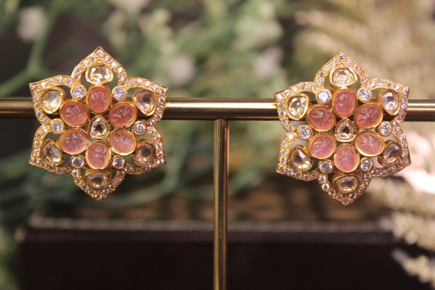 Kashvi Kundan Flower Stud