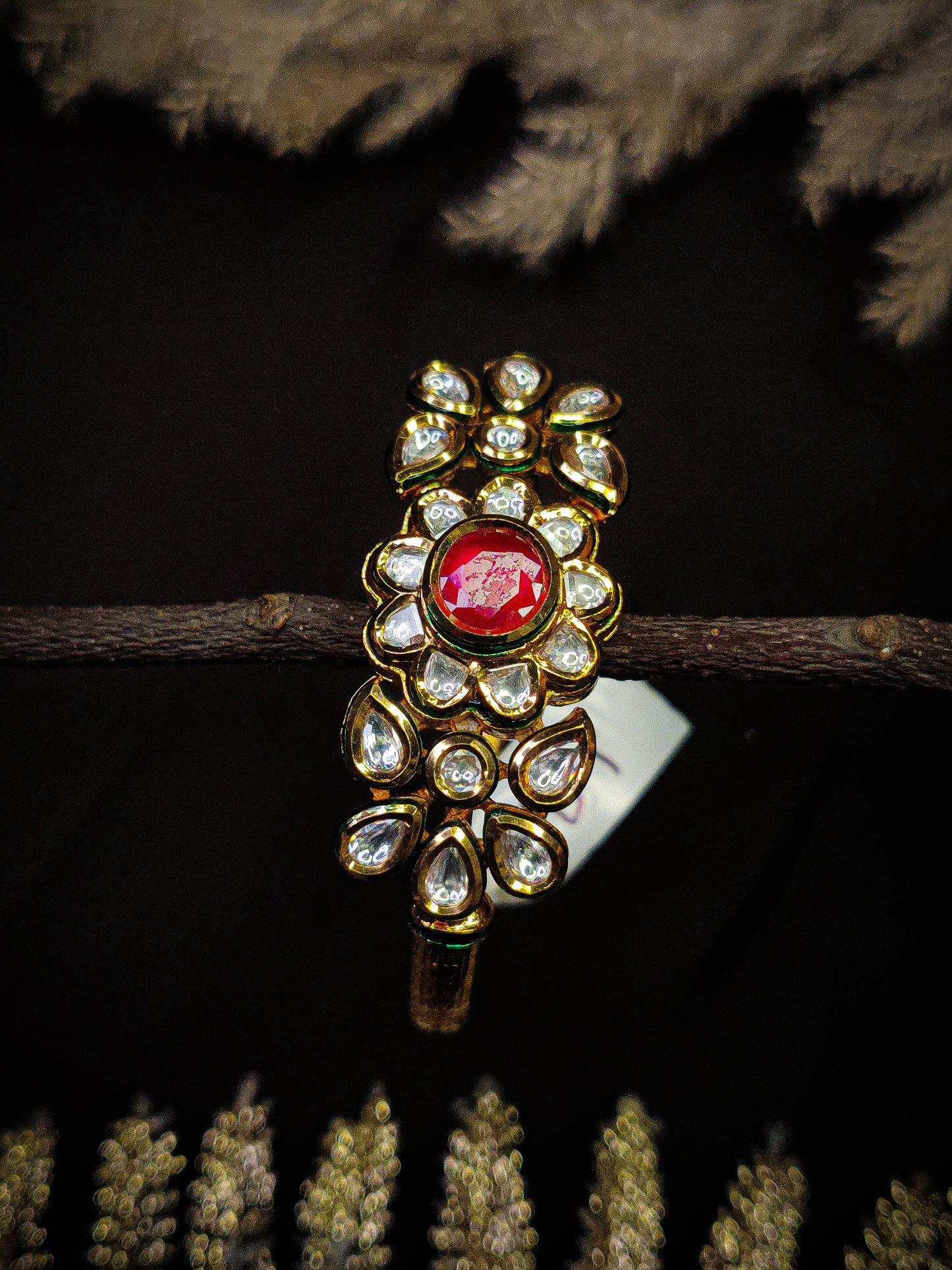 Nitya Kundan Ruby Stone Bracelet