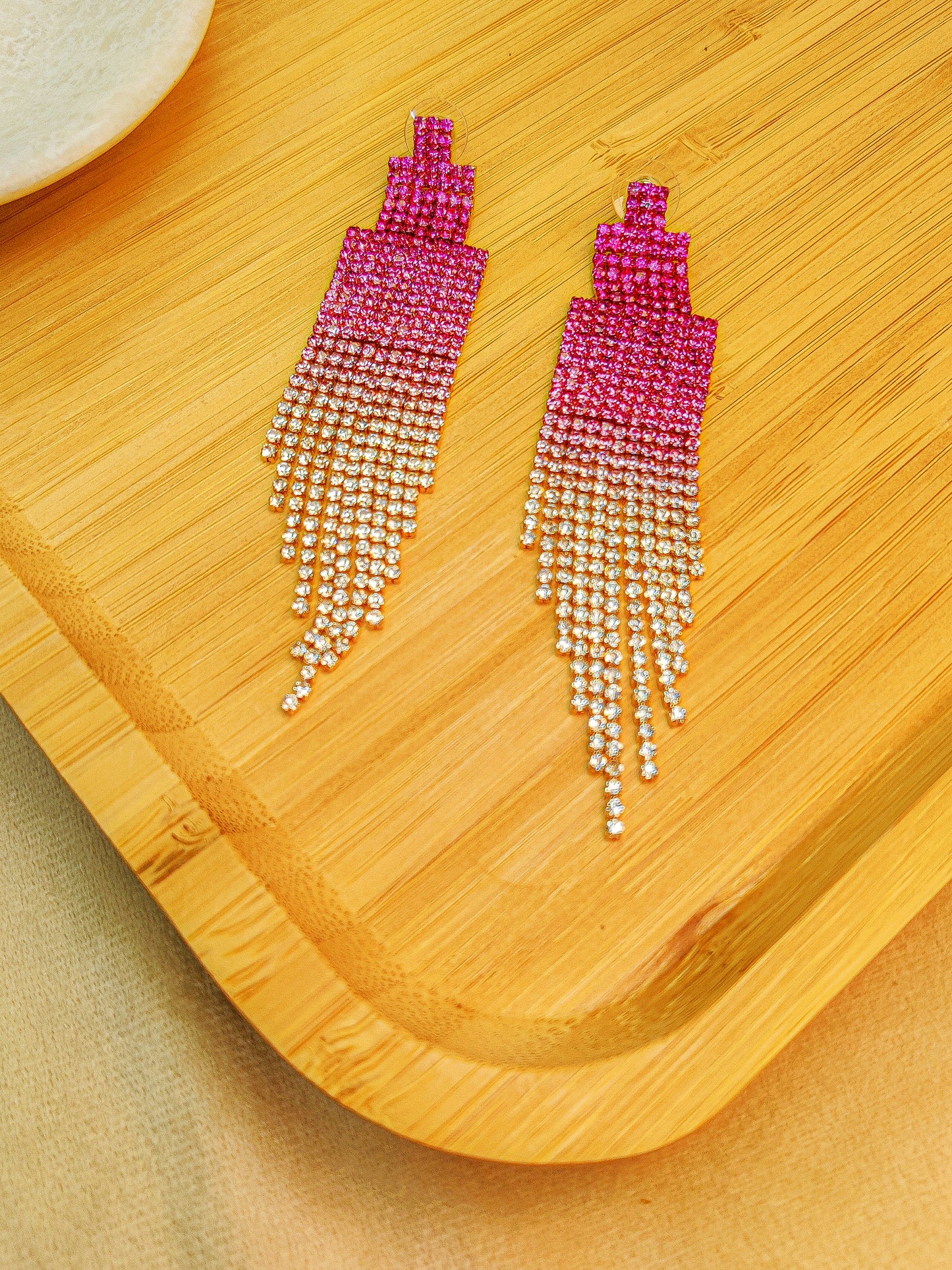 Pink Ombre Danglers