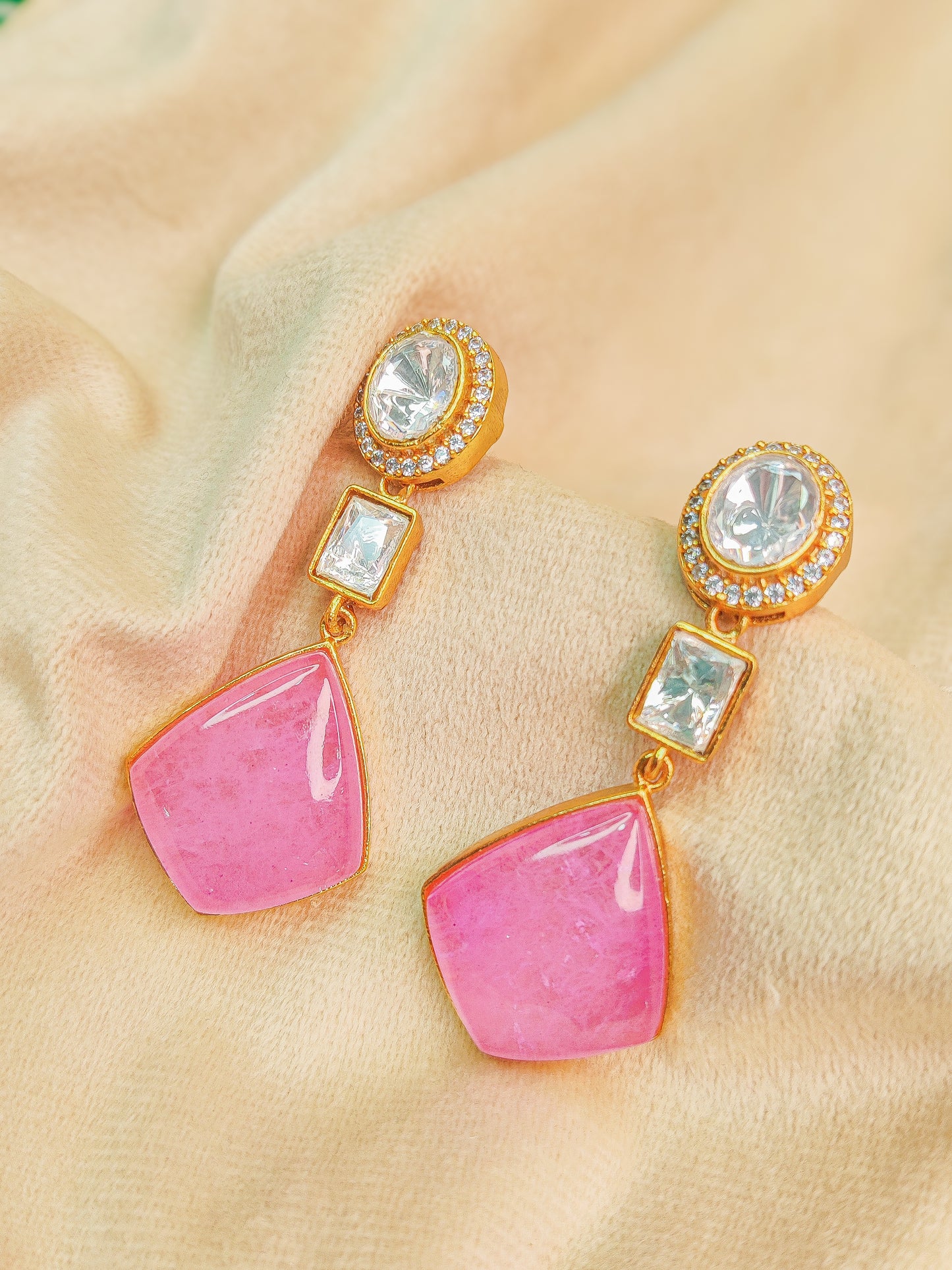Doublet with Polki Earrings