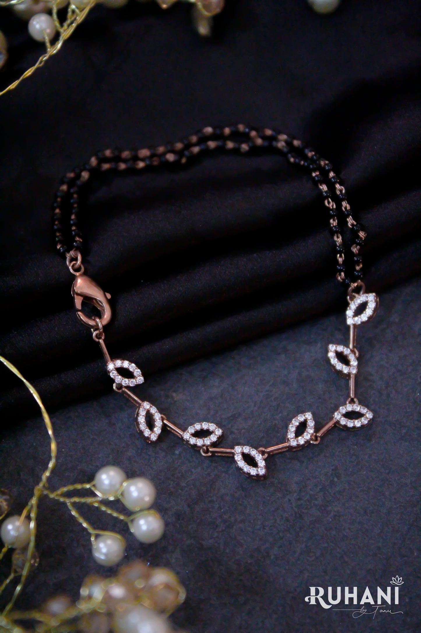 Rose Gold Mangal Sutra Bracelet