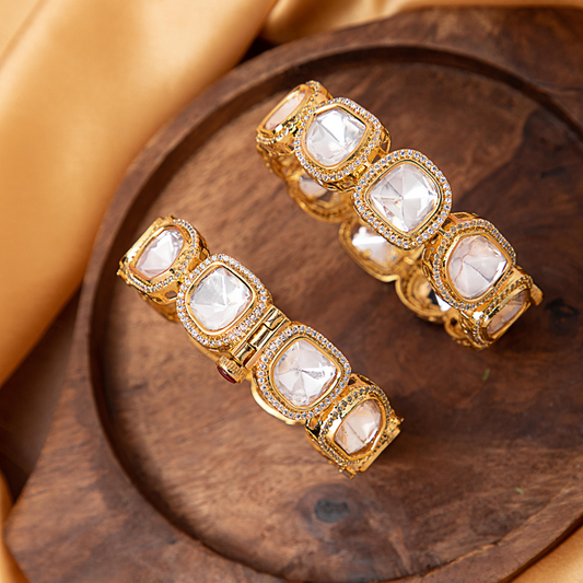 Diva Polki Gold Openable Kada