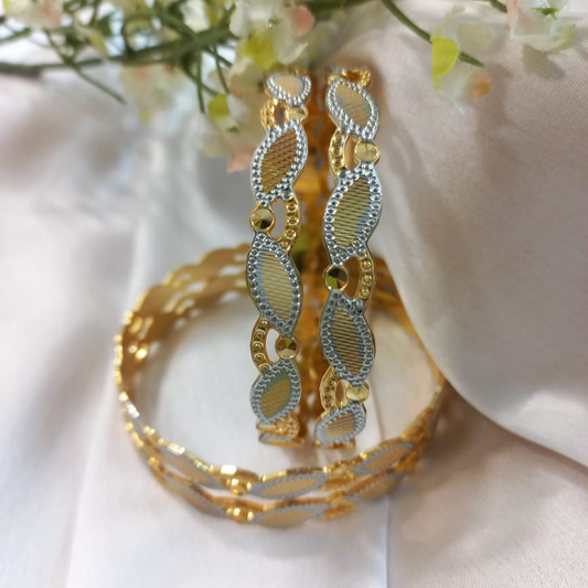 Gold Silver Polish Bangles Sets