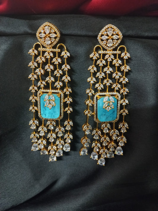 Moissanite Doublet Stone Earrings