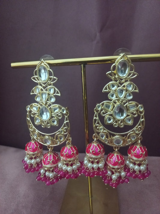 Chavi Meenakari Chandbalis