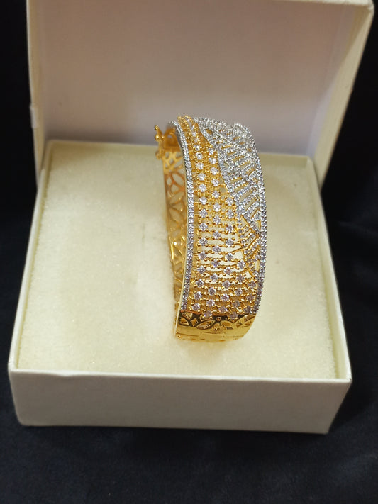 Golden Polish American Diamond Bracelet