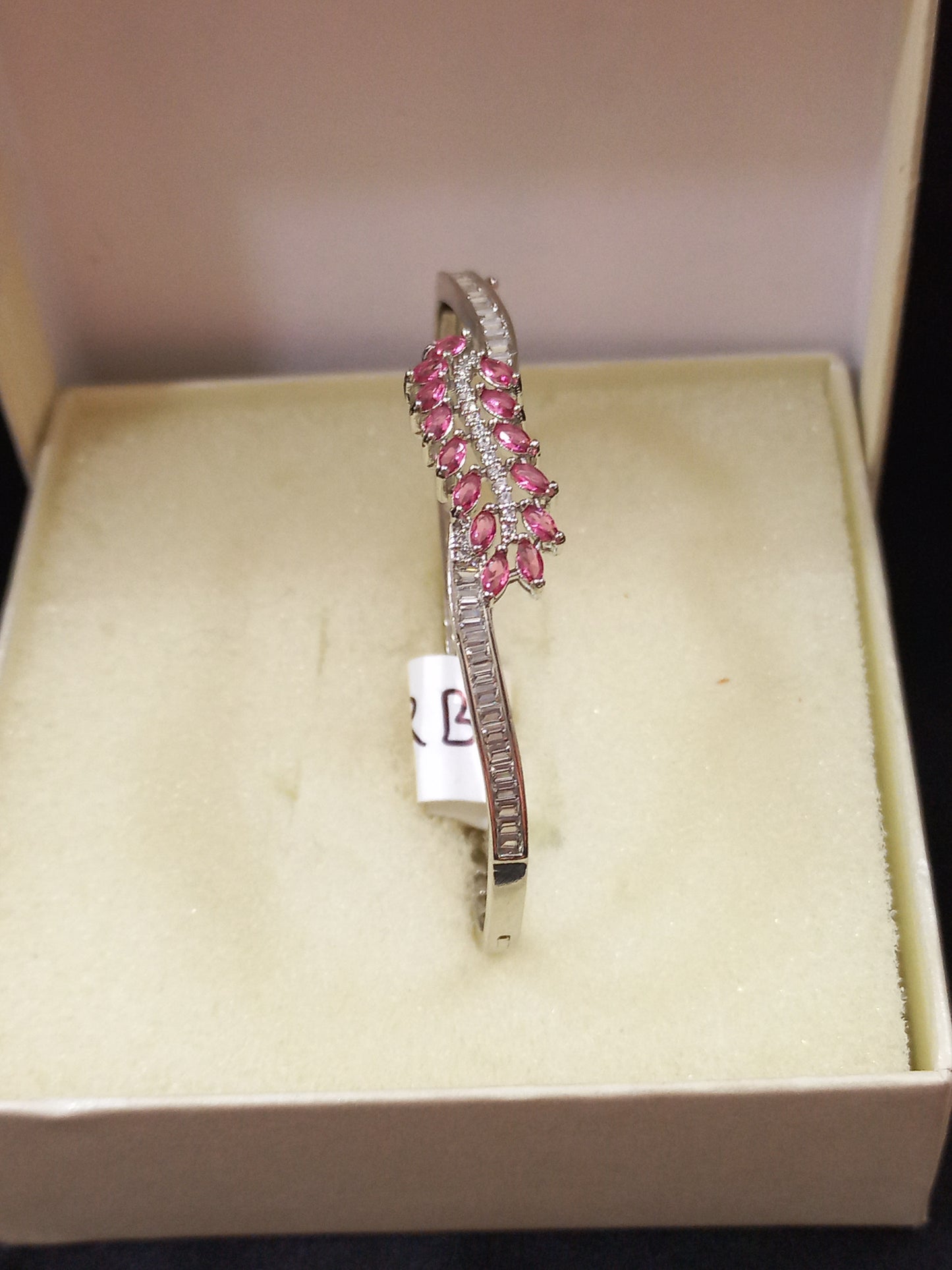 Vidhi American Diamond Leaf Inspired Bracelet