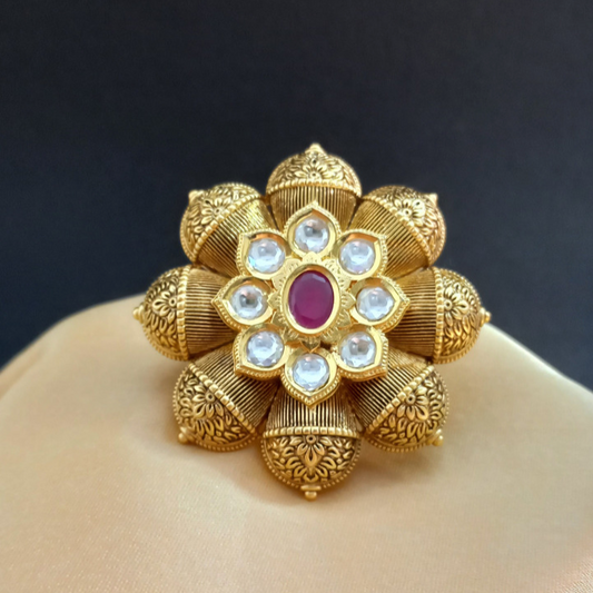 Oxidized Temple Ring