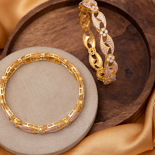 Pink Meenakari Bangle