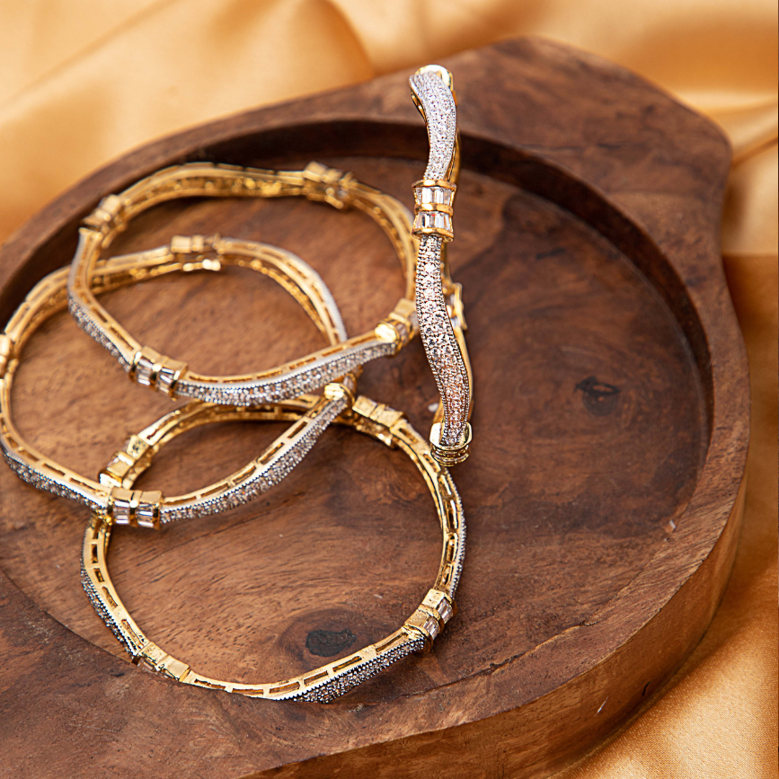 Raksha American Diamond Bangle Set