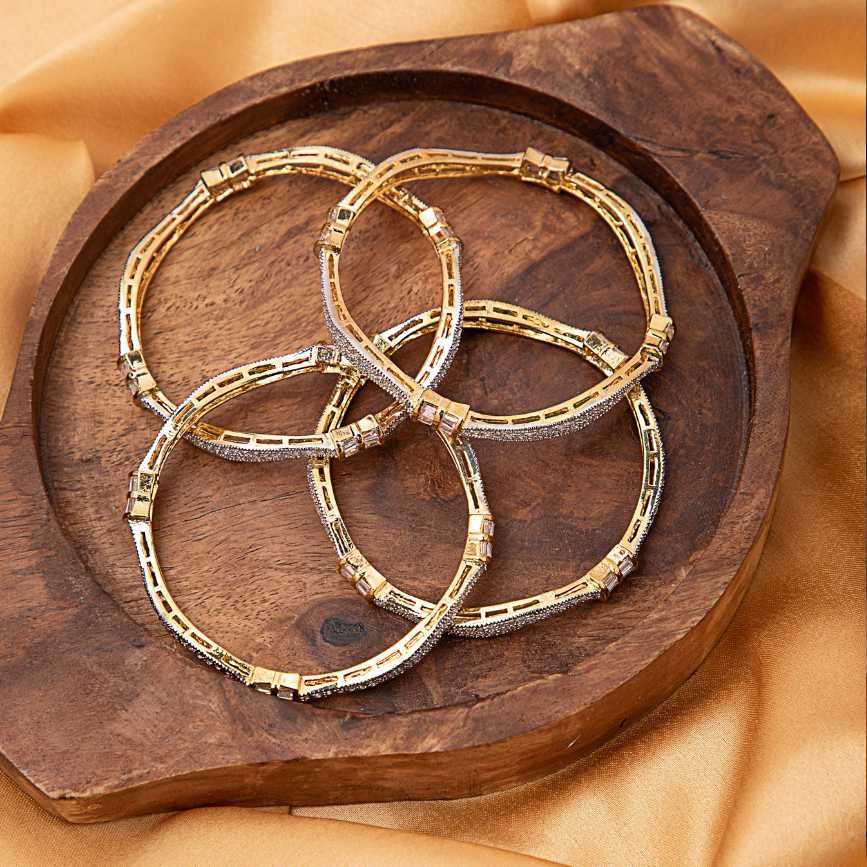 Raksha American Diamond Bangle Set