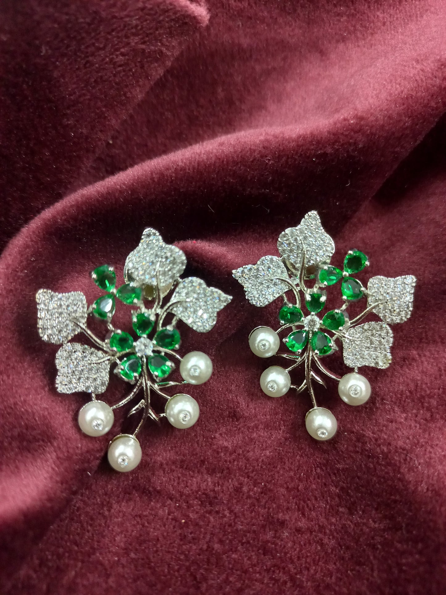 Bhavya American Diamond Earrings