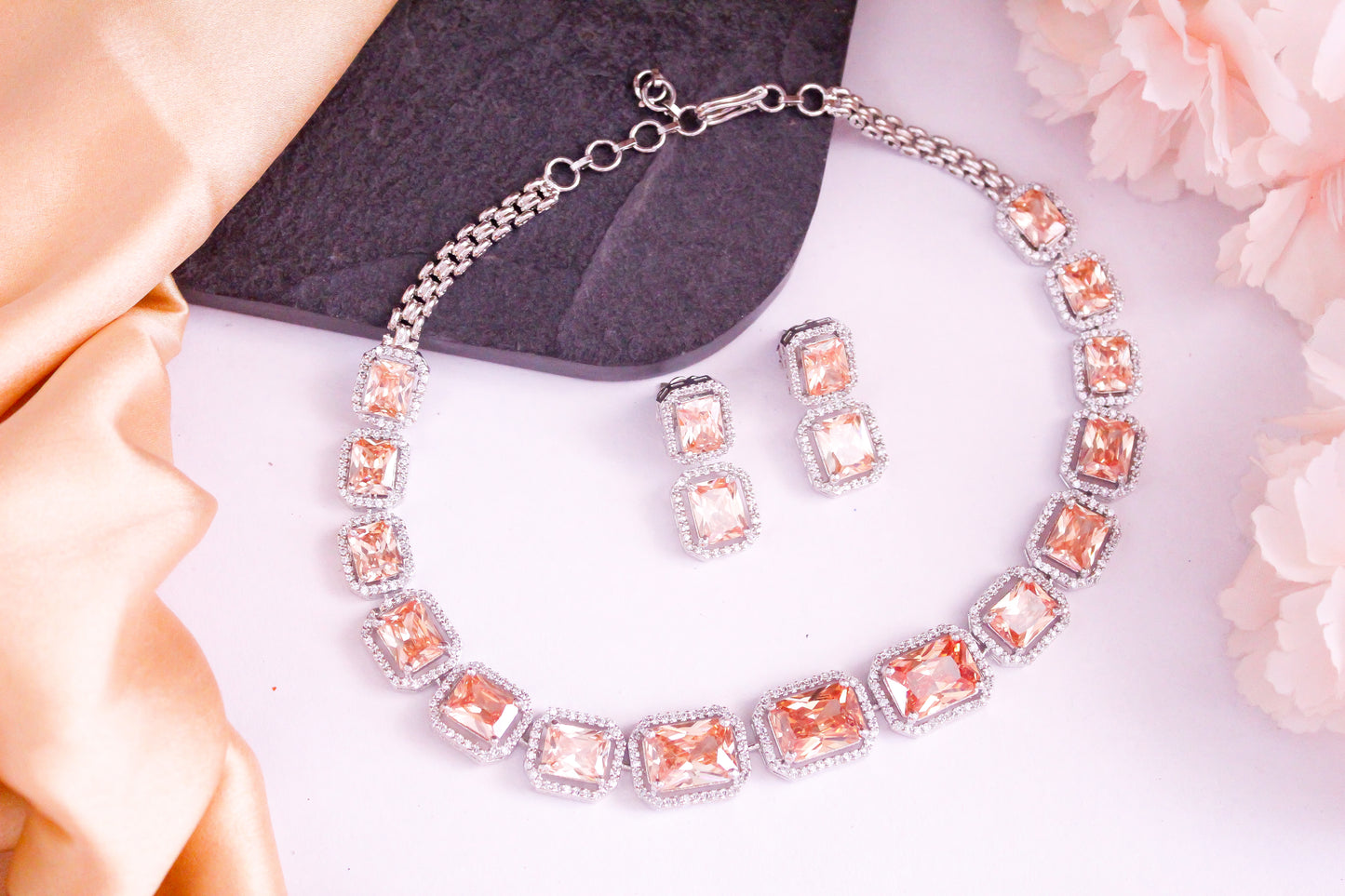 AD Stone Necklace Set