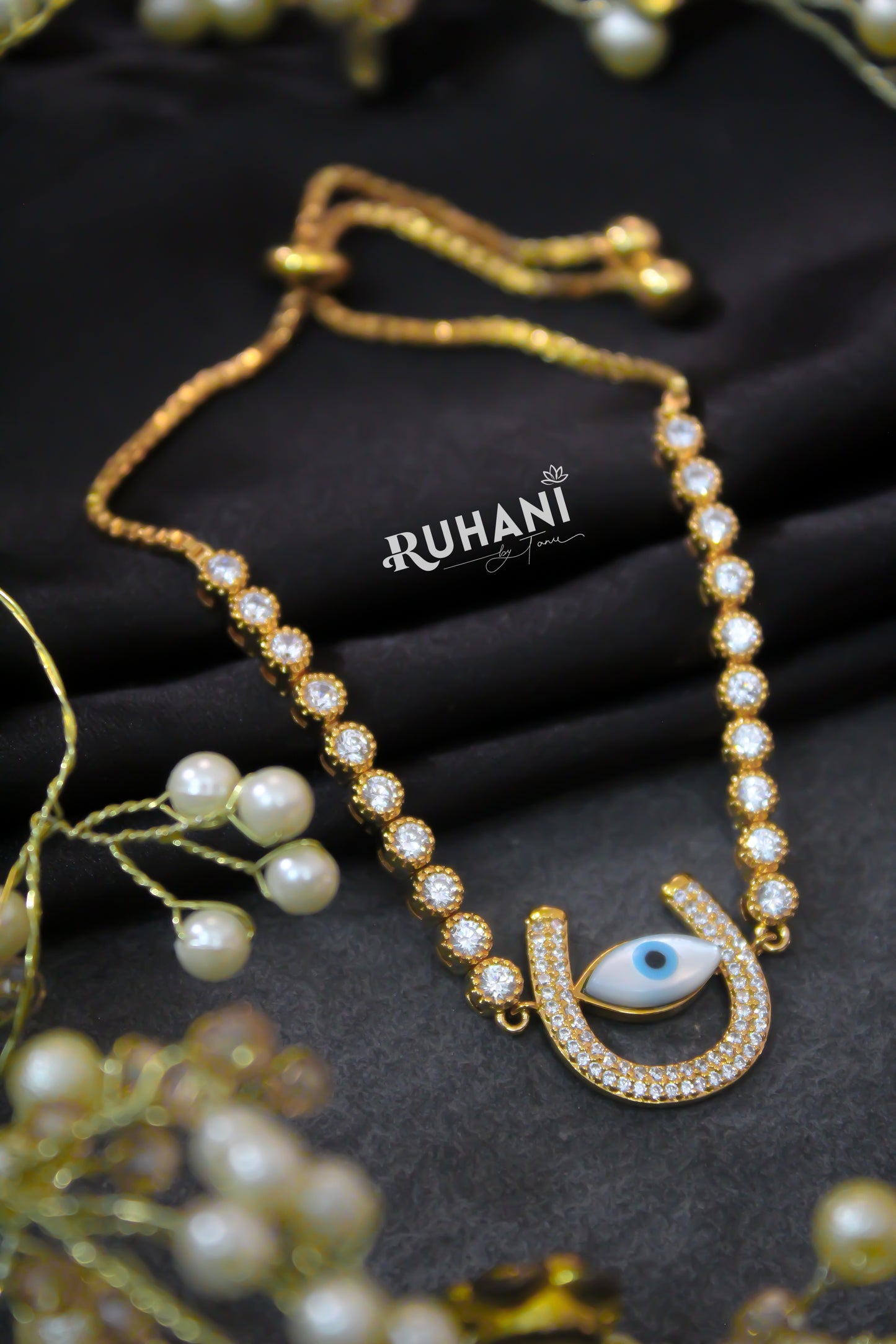 Evil Eye Gold-toned Bracelet