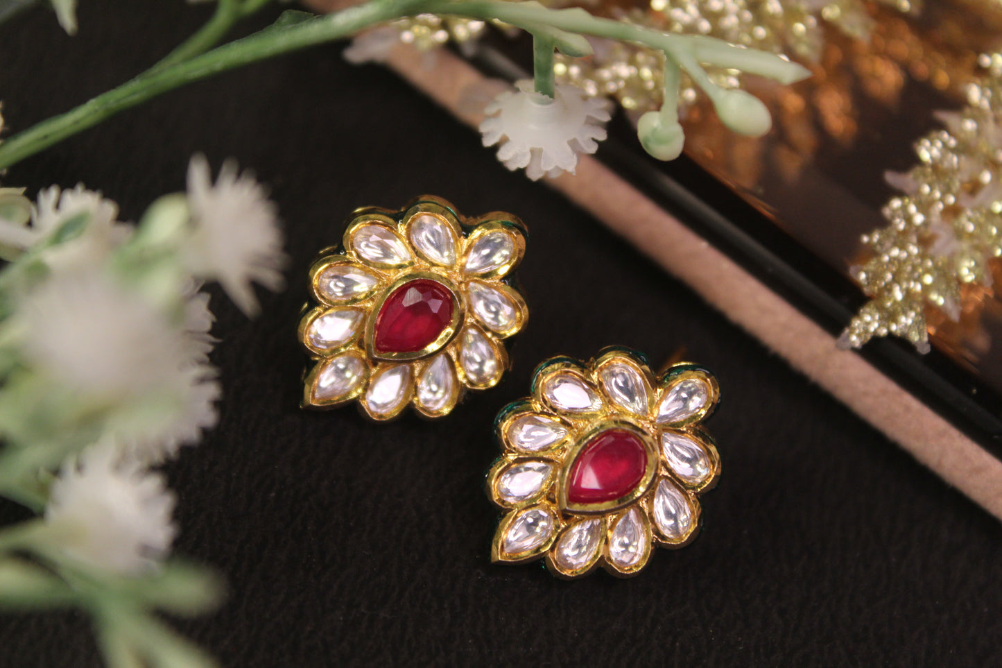 Nidhi Kundan With Ruby Stud