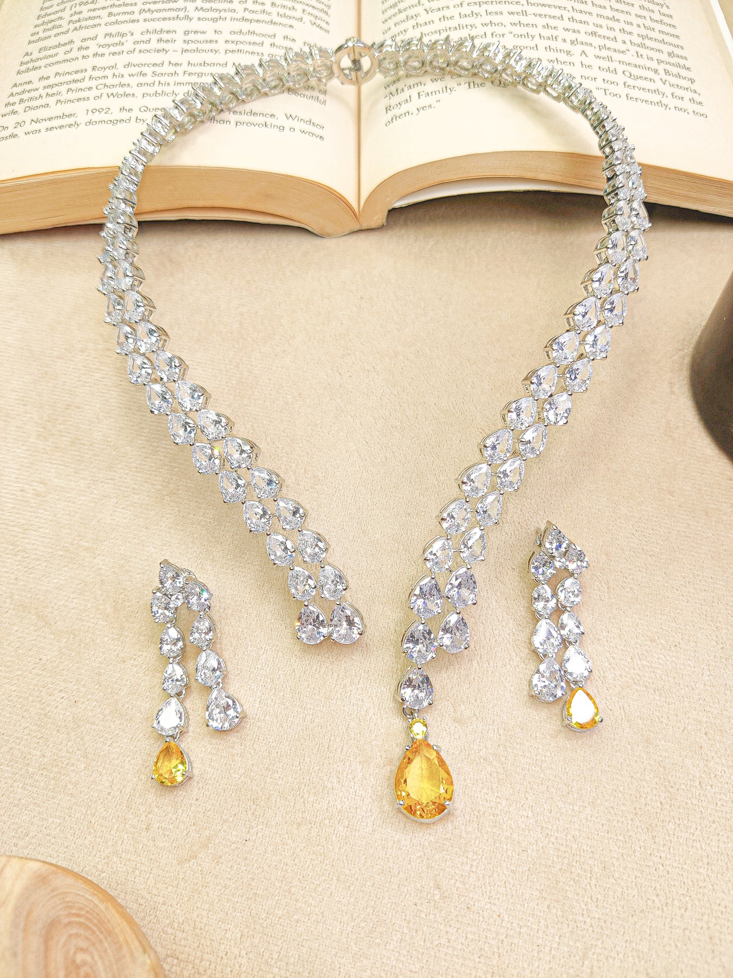 American Diamond Necklace Set
