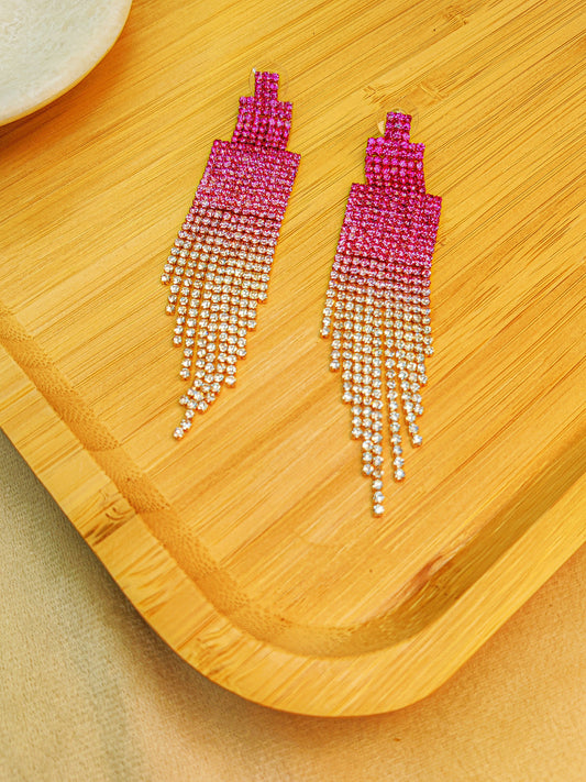 Pink Ombre Danglers