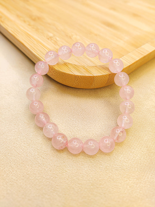 Rose Quartz Crystal Bracelet