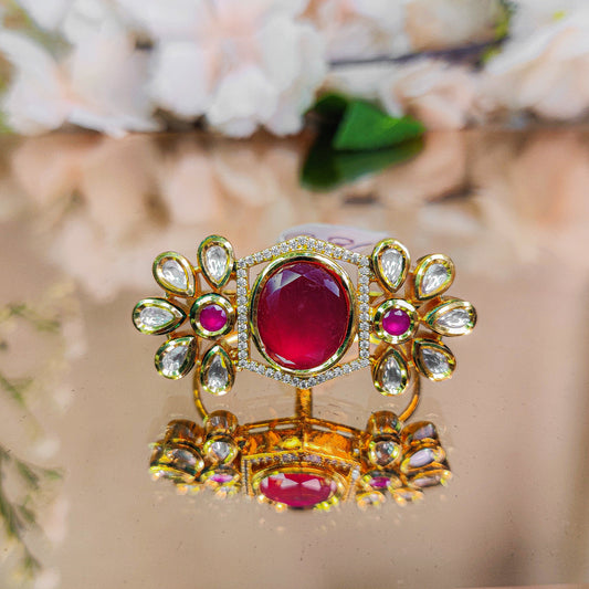 Madhvi Kundan Ring