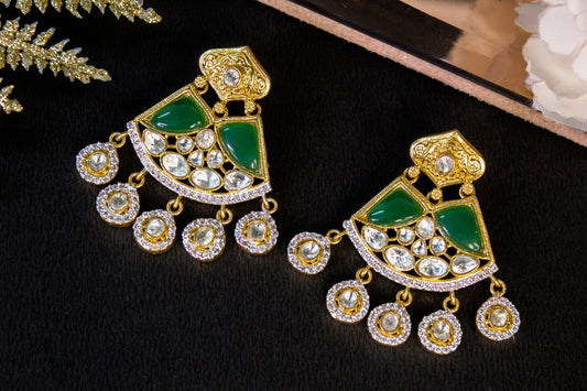 Naira Kundan Long Earrings