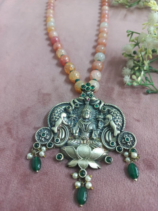 Lakshmi ji Inspired Oxidised Neckpiece